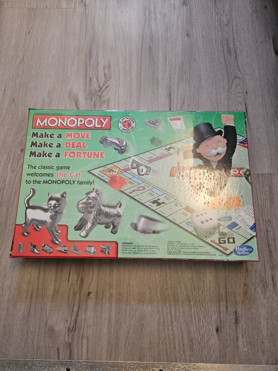 $_57.JPG?set_id=880000500F Hasbro Monopoly Classic Board Game With Cat Token New Sealed 2013